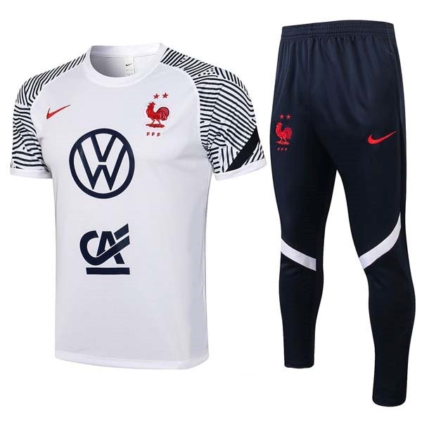 Trainingsshirt Frankreich Ensemble Complet 2022 Weiß